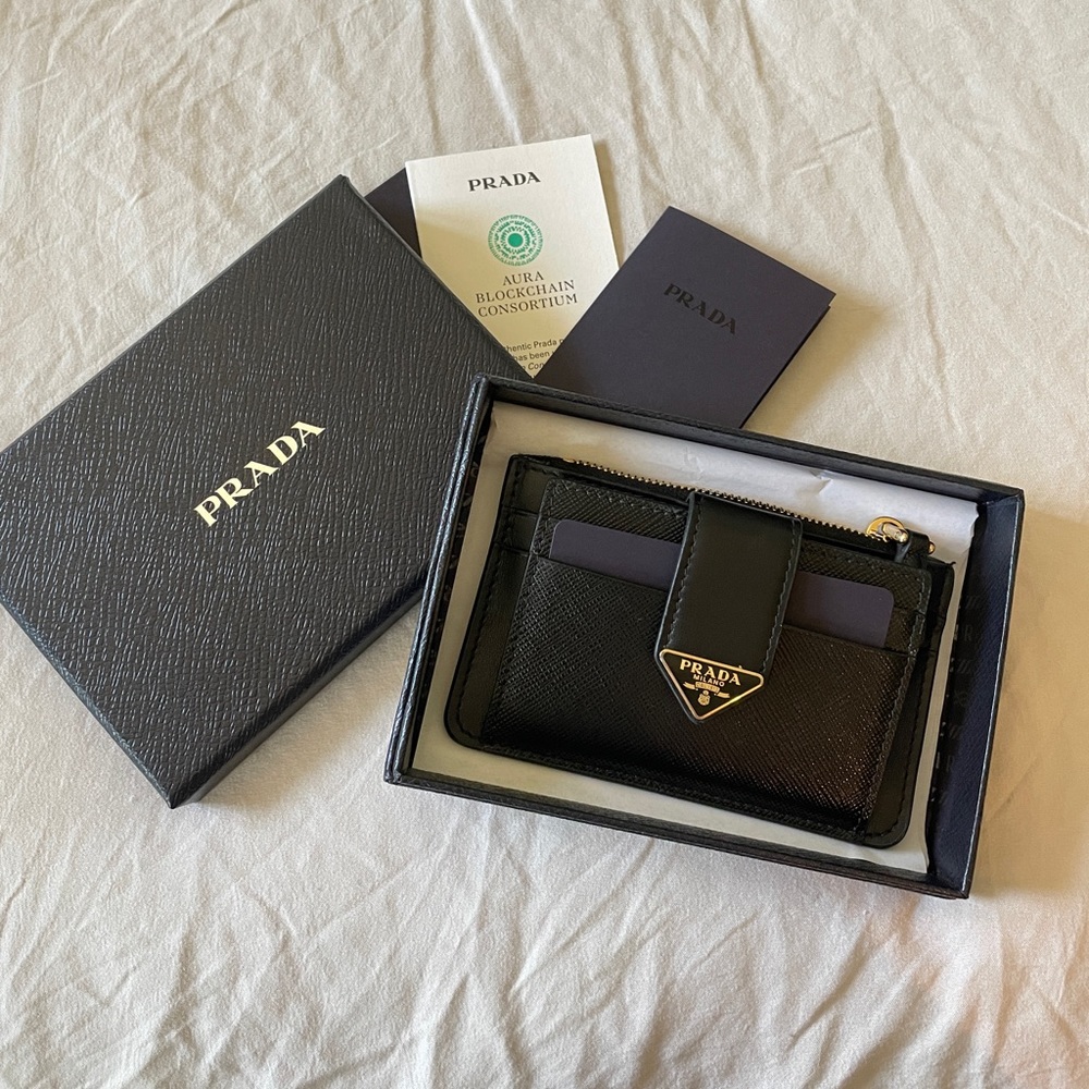 Prada Saffiano Leather Cardholder